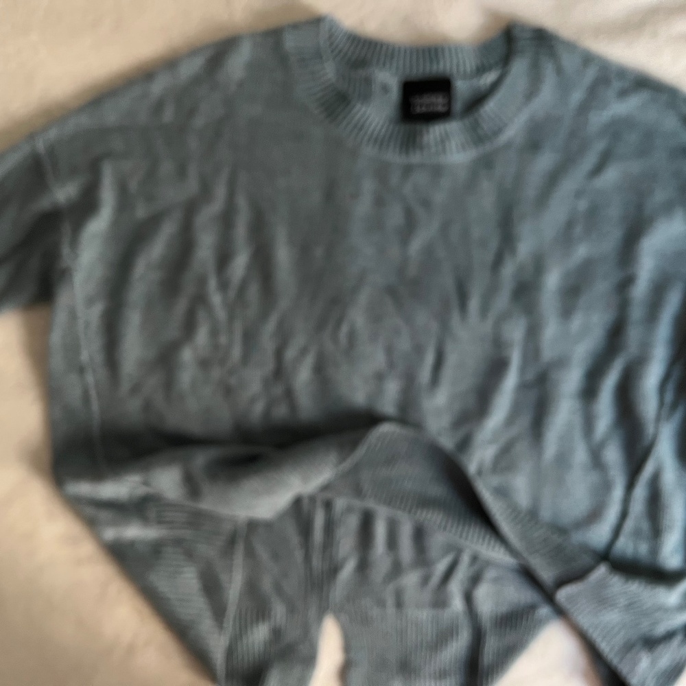 Blue sweater knit